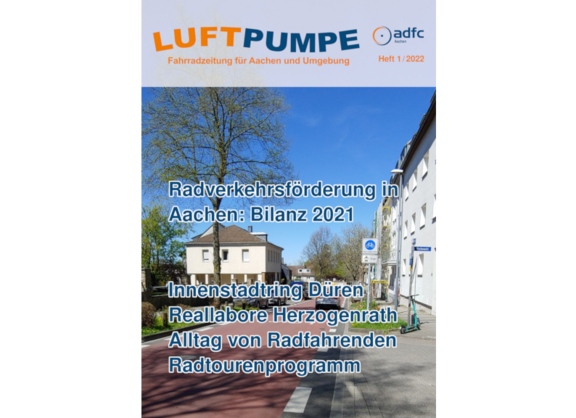 Stark verkleinerte Fassung des Titelseite der Luftpumpe 2022/01