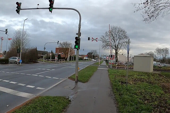 Bild 4: Ampel an der langen Seite einer T-Kreuzung