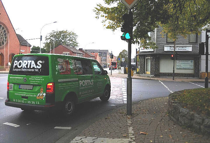 Für den Radverkehr gilt die Ampel links