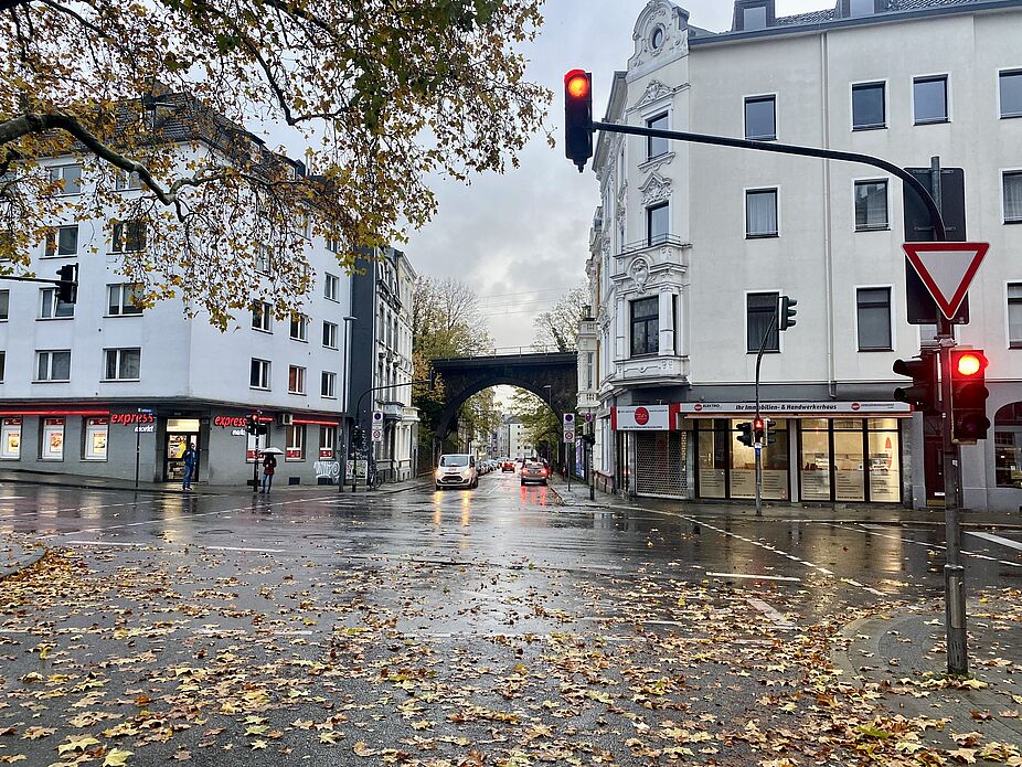 Lochnerstraße Kreuzung Junkerstraße Höhe Kreuzung Junkerstraße in Fahrtrichtung Grabenring