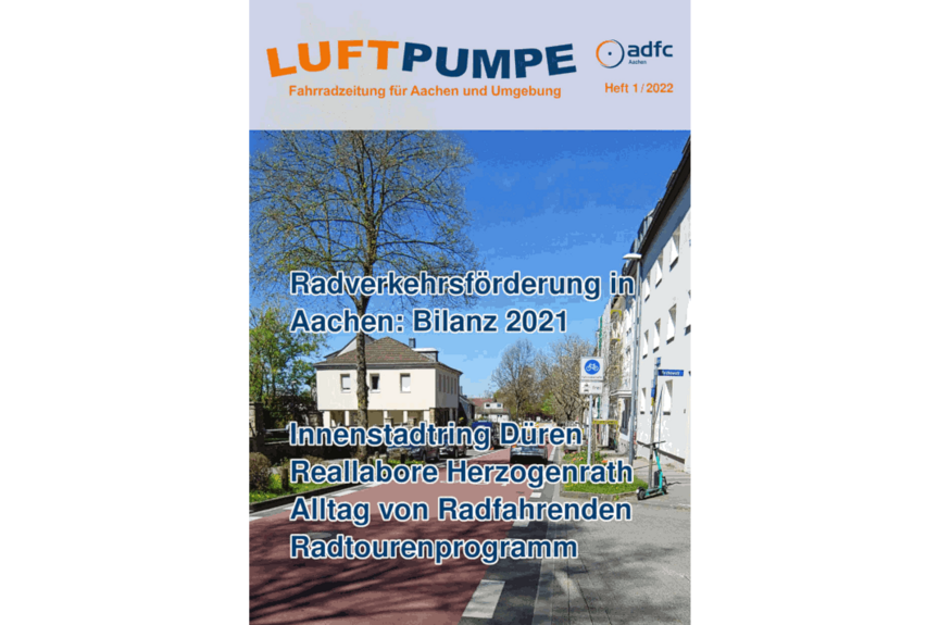 Titelblatt der »Luftpumpe« 1/2022 Ansicht der Titelseite der »Luftpumpe« Ausgabe 1/2022