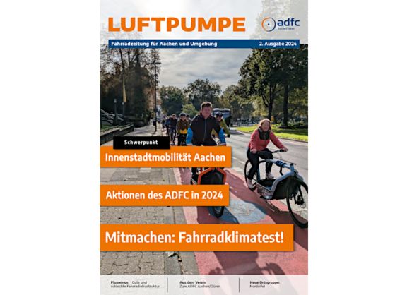 Die Titelseite der 2. Ausgabe der »Luftpumpe« im Jahr 2024