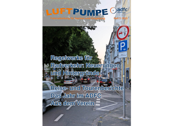 Die Titelseite der Mitgliederzeitschrift »Luftpumpe«, zweite Ausgabe 2023