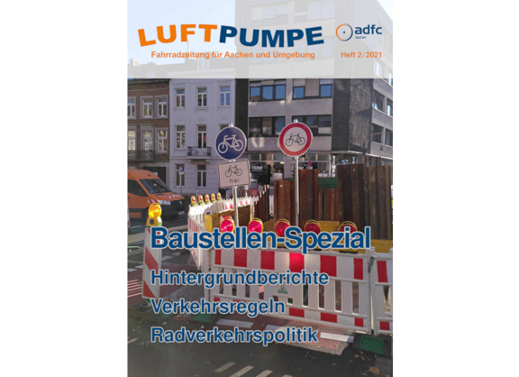 Stark verkleinerte Fassung des Titelseite der Luftpumpe 2021/02