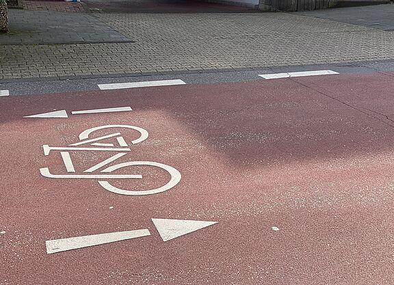 Fahrradstraße Altstraße (Symbolbild Fahrradstraße)
