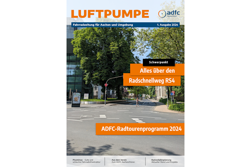 Luftpumpe 1/2024 Titelseite der ersten Ausgabe der »Luftpumpe« 2024