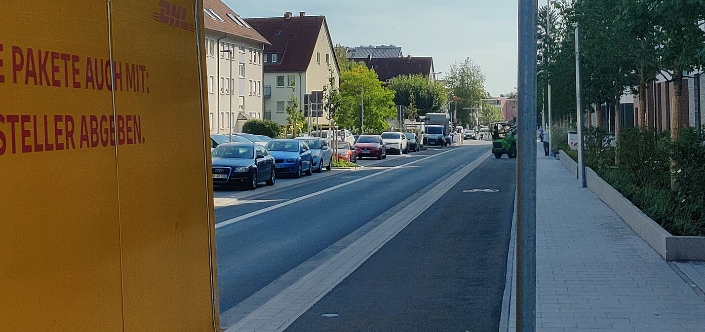 Frölingstraße Richtung Bahnhof vor dem ehemaligen Vickers Gelände