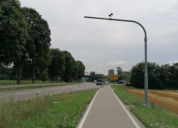 Kamera regelt Verkehrsfluss für Radfahrende