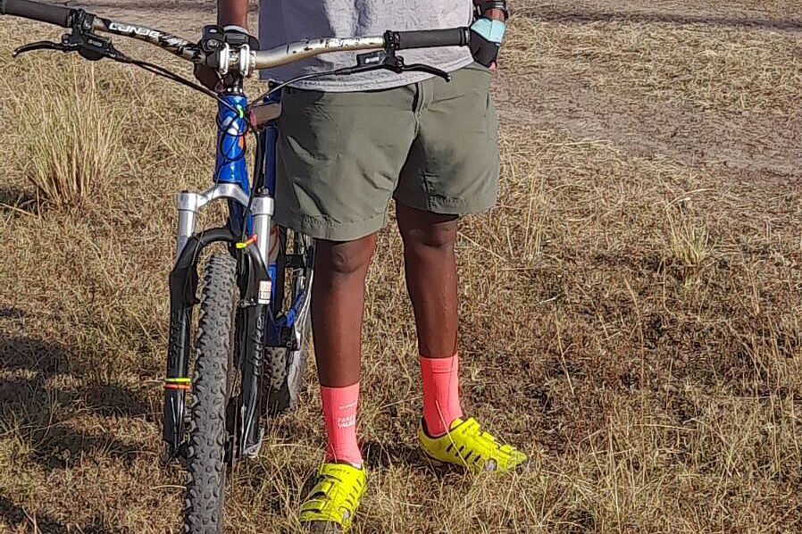 Mountainbiker abseits der Straße