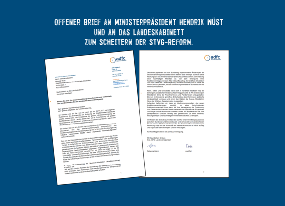 offener Brief: Setzen Sie sich für einen Vermittlungsausschuss ein und verhandeln und verabschieden Sie ein starkes Straßenverkehrsgesetz.