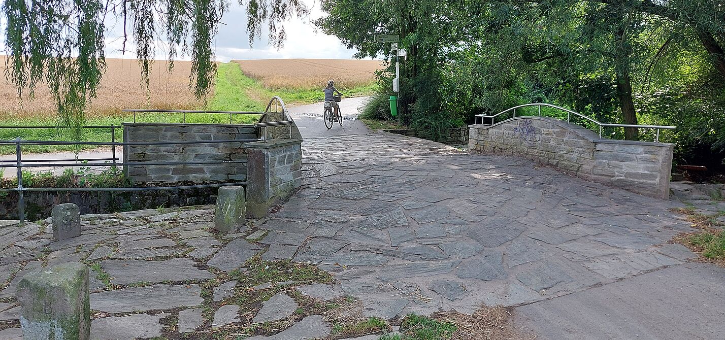 Apfelweinbrücke Apfelweinbrücke in der Steinbachaue