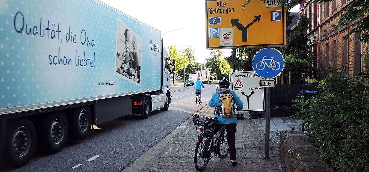 Merzig Radwegende