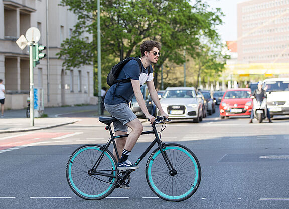 Radfahren in der Stadt