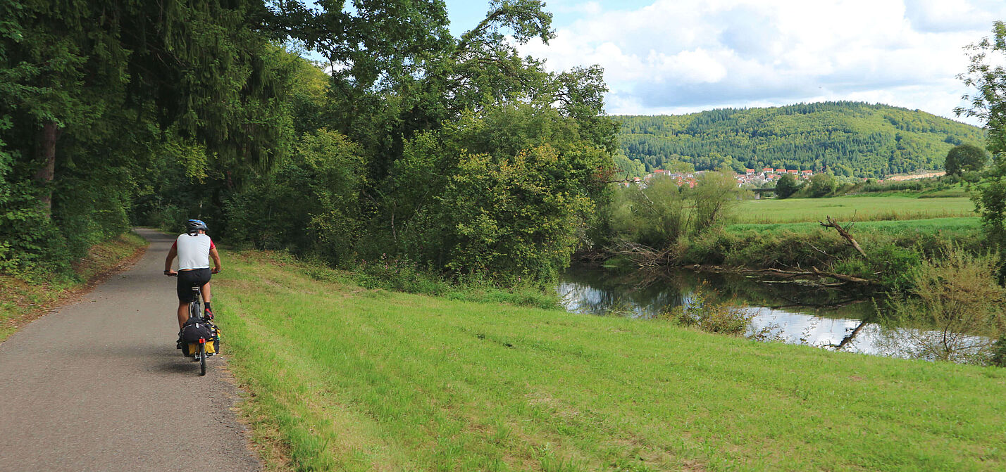 Auf dem Donau Radweg unterwegs