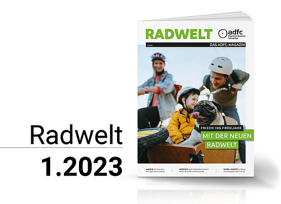 ADFC-Magazin Radwelt 1.2023  Titelcover